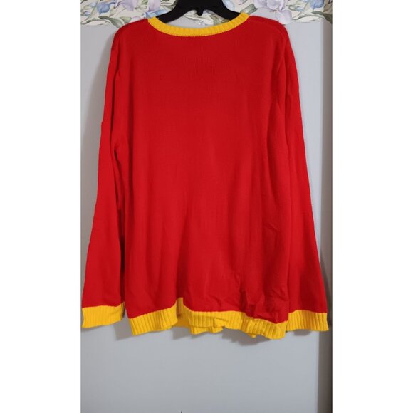 Norther Pole XL Red Christmas Squirrel Nutcracker Fun Lightweight Ugly Sweater - Picture 4 of 4